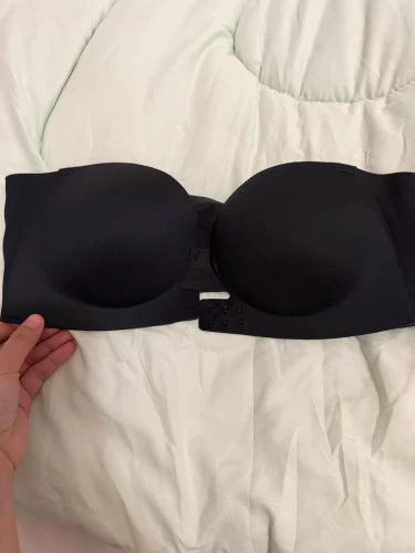 Seamless Front Closure Bra With Adjustable Straps