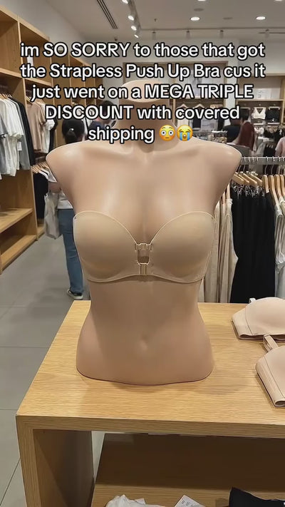 Seamless Front Closure Bra With Adjustable Straps