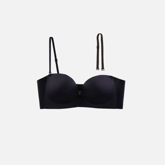 Seamless Front Closure Bra With Adjustable Straps